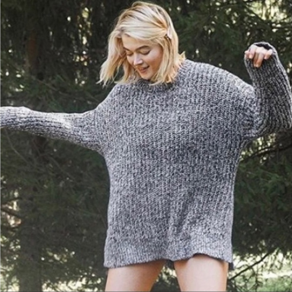 AERIE Multi-Color Desert Knit Oversized Sweater
